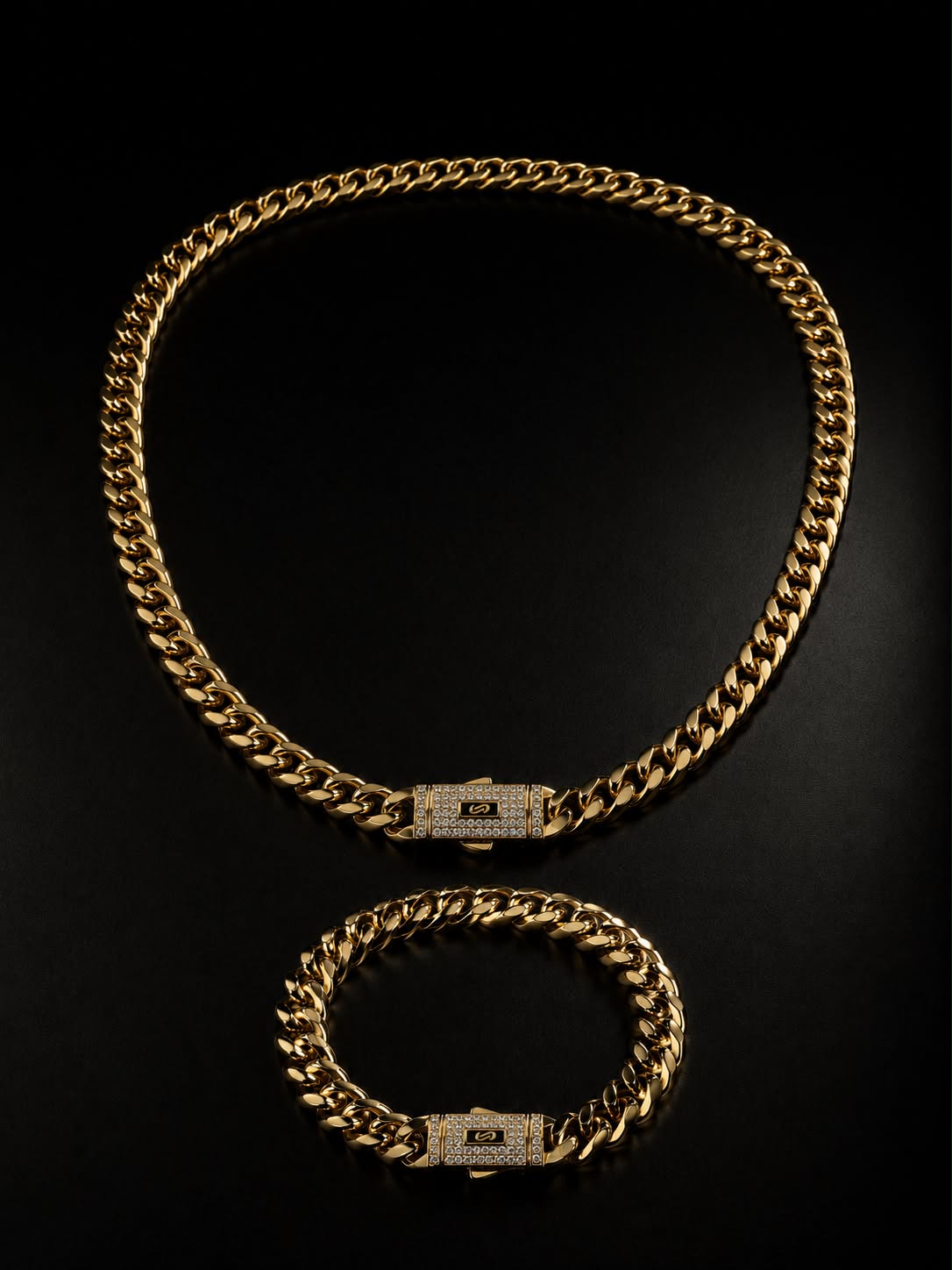 Set Monaco placat cu aur 18k
