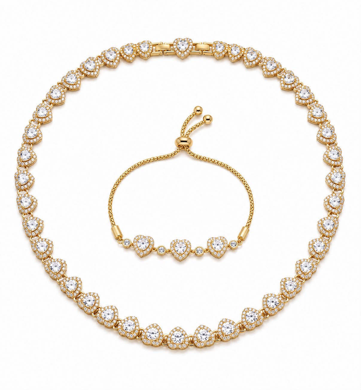 Set Manilla placat cu aur 18k