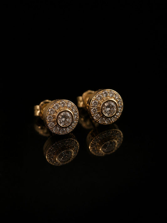 Cercei Venice placati cu aur 18k