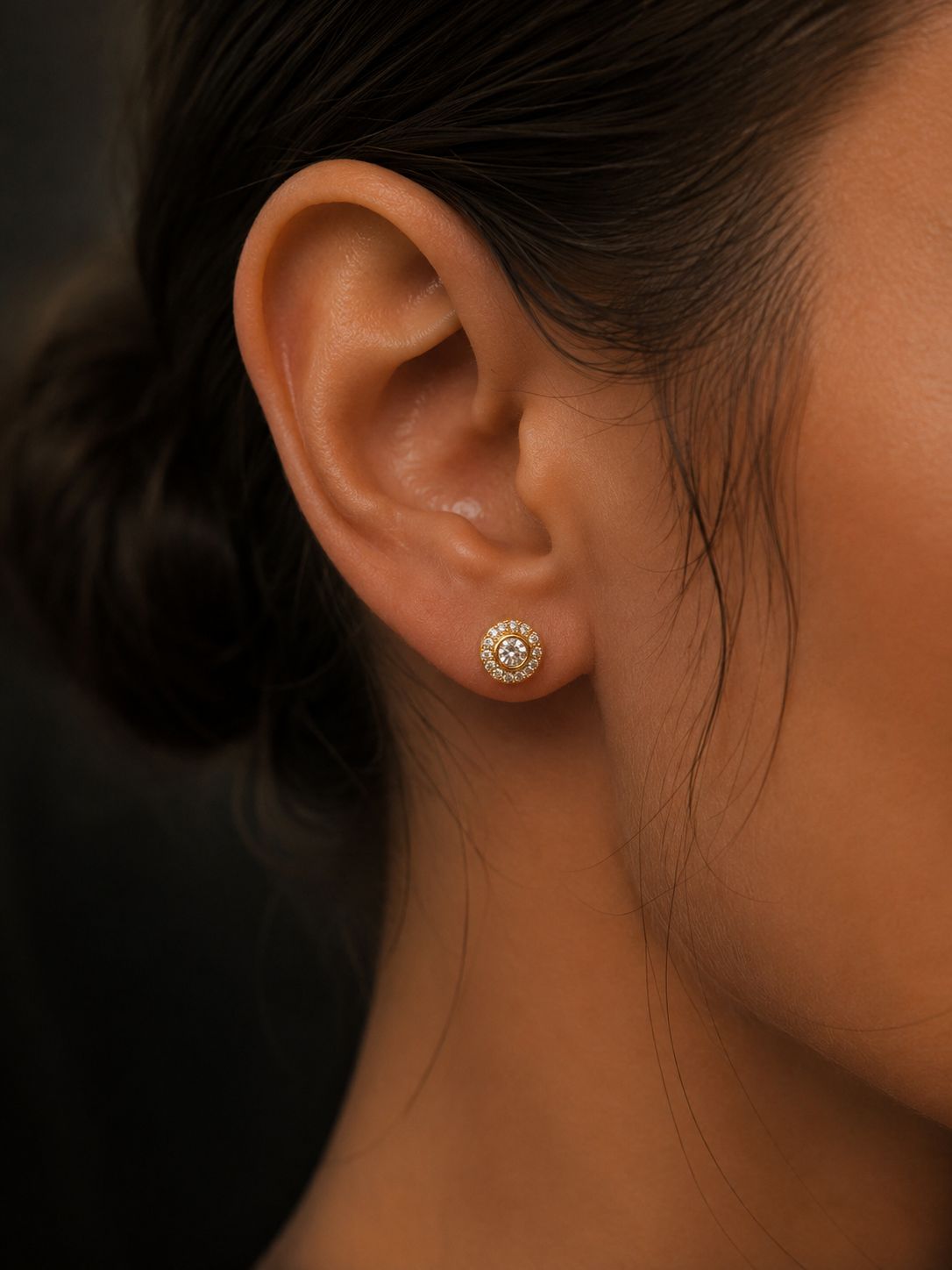 Cercei Venice placati cu aur 18k