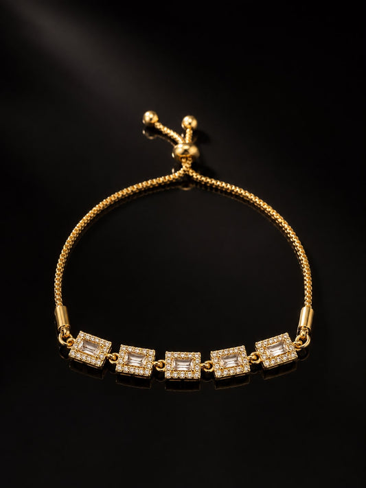 Bratara Amalfi placata cu aur 14k