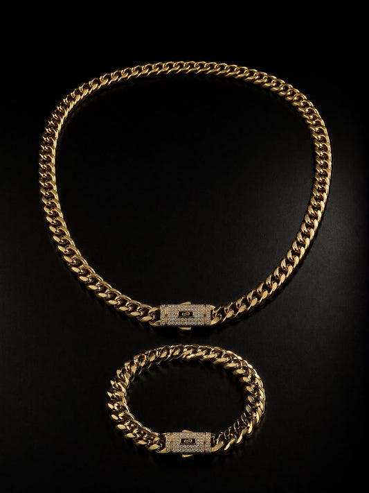 Set Monaco placat cu aur 18k