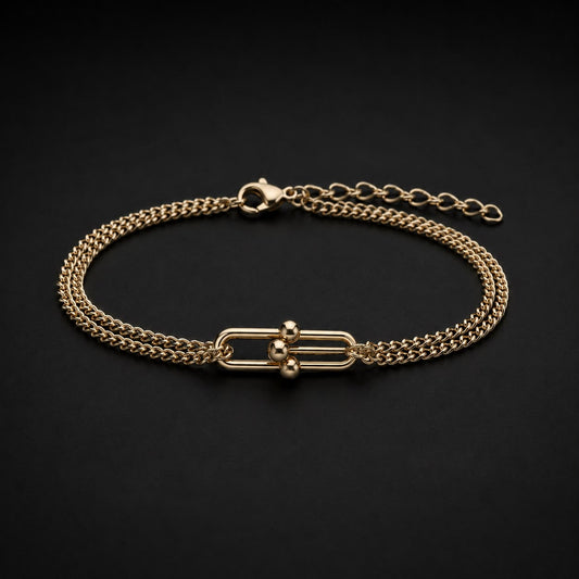 Bratara Evora placata cu aur 14k