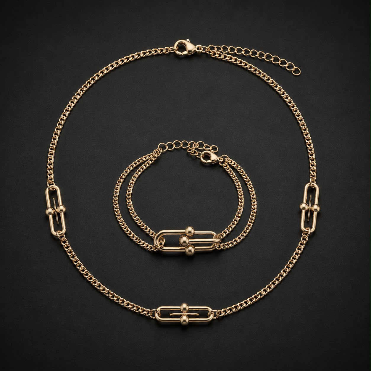 Set Evora placat cu aur 14k