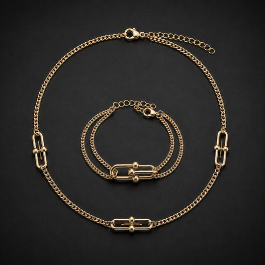 Set Evora placat cu aur 14k