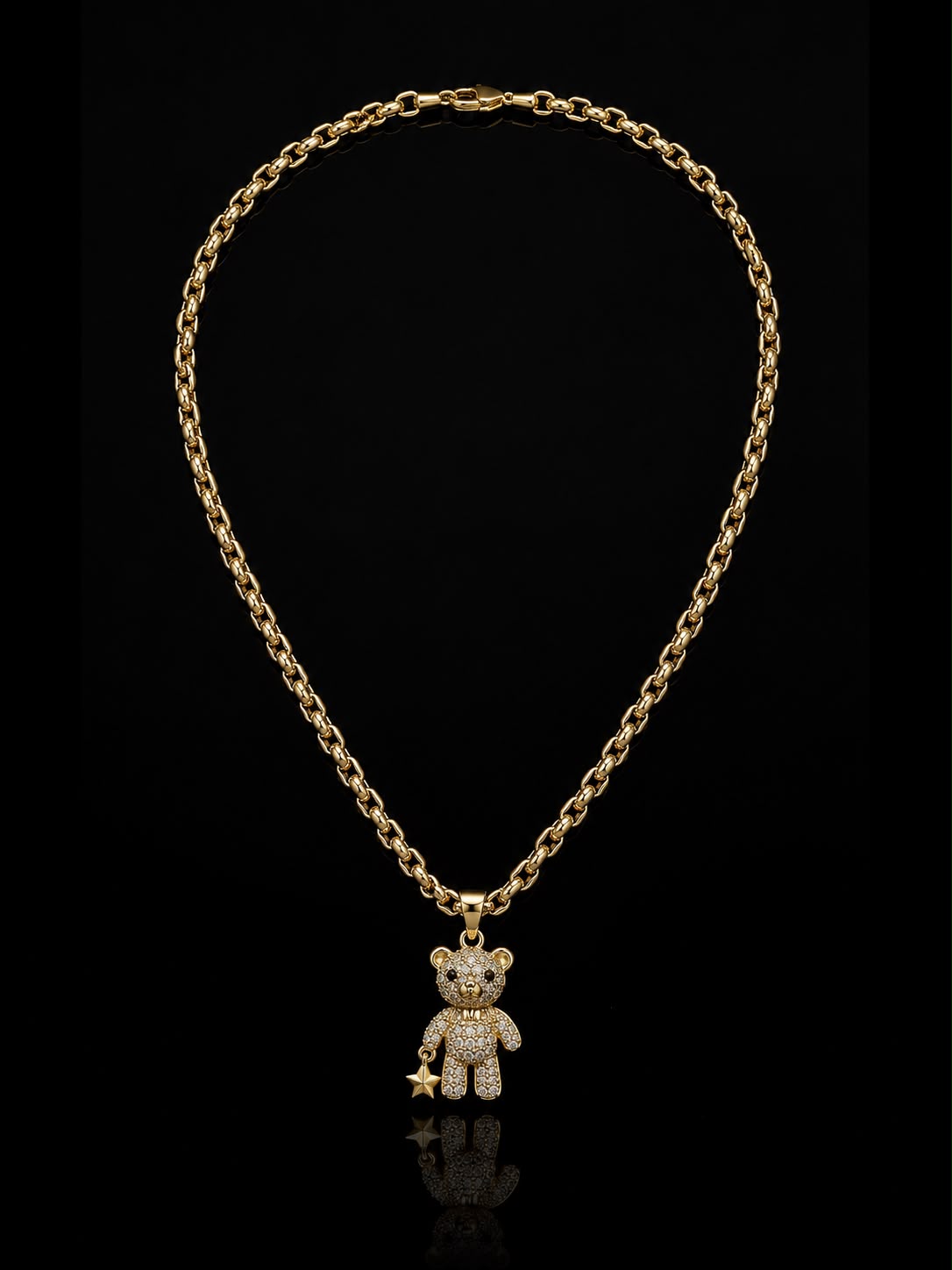 Colier Rosario placat cu aur de 14K