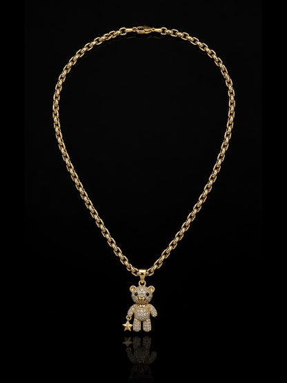 Colier Rosario placat cu aur de 14K