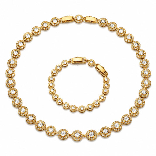 Set Venice placat cu aur 18k 2 piese