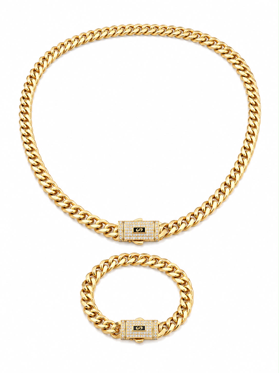 Set Monaco placat cu aur 18k