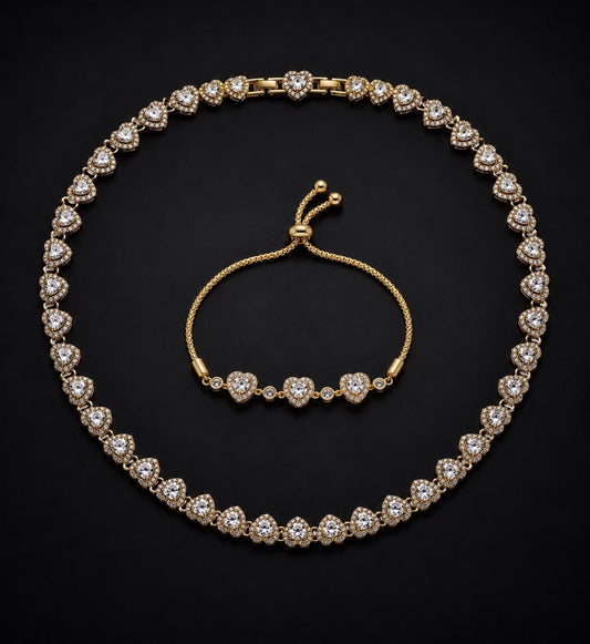 Set Manilla placat cu aur 18k