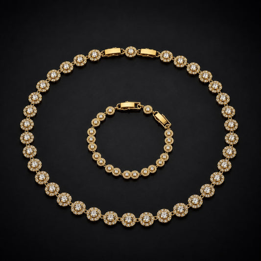 Set Venice placat cu aur 18k 2 piese