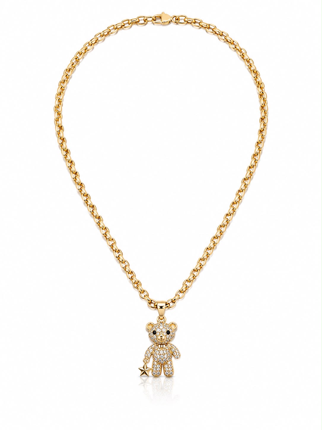 Colier Rosario placat cu aur de 14K
