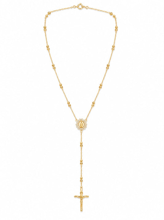 Colier Santa Maria placat cu aur de 14k