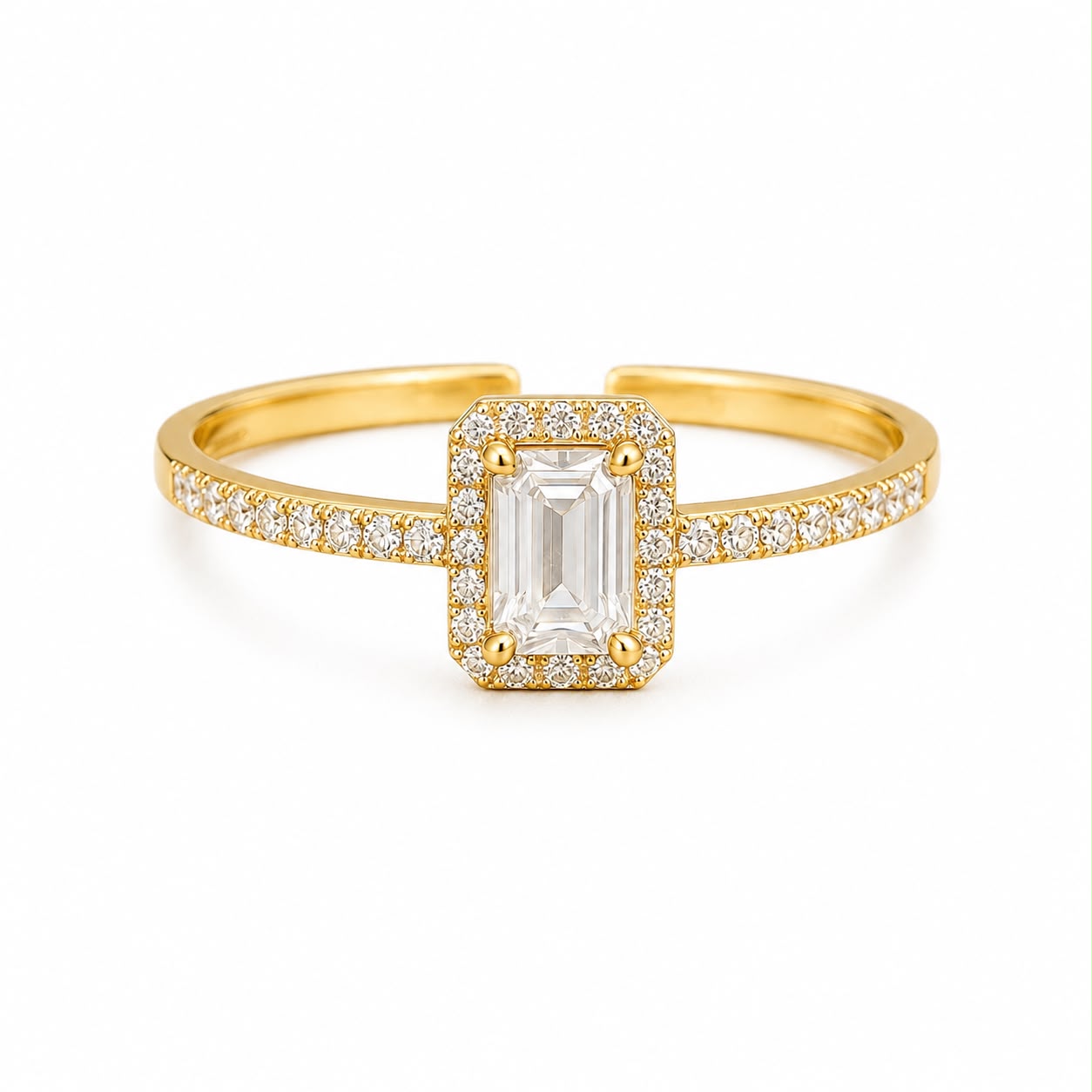 Inel Amalfi placat cu aur 14k