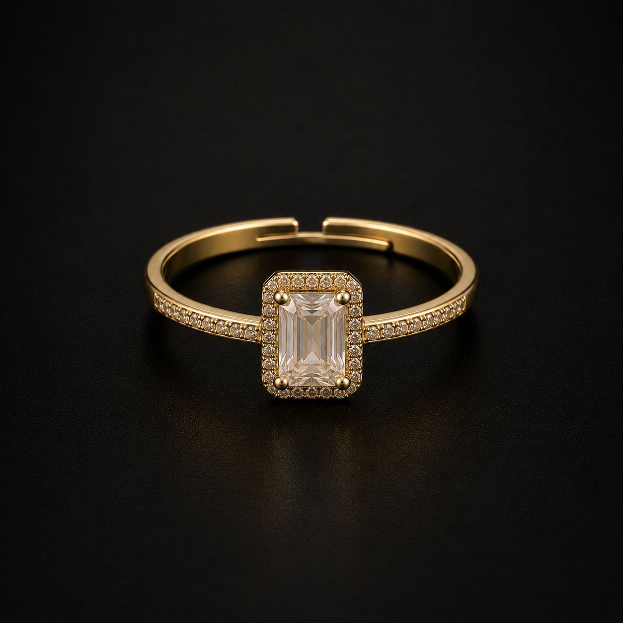 Inel Amalfi placat cu aur 14k
