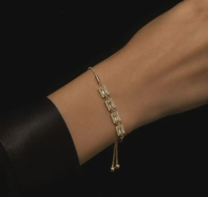 Bratara Amalfi placata cu aur 14k