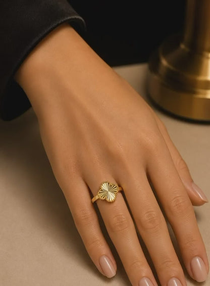 Inel Florence placat cu aur 14k